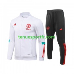 Manchester United Ensemble Vestes d'entraînement 2023-2024 Blanc