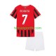 Kit Enfant Maillot Domicile AC Milan Alvaro Morata 7 2024-2025 à Manches Courtes