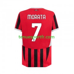 Homme Maillot Domicile AC Milan Alvaro Morata 7 2024-2025 à Manches Courtes