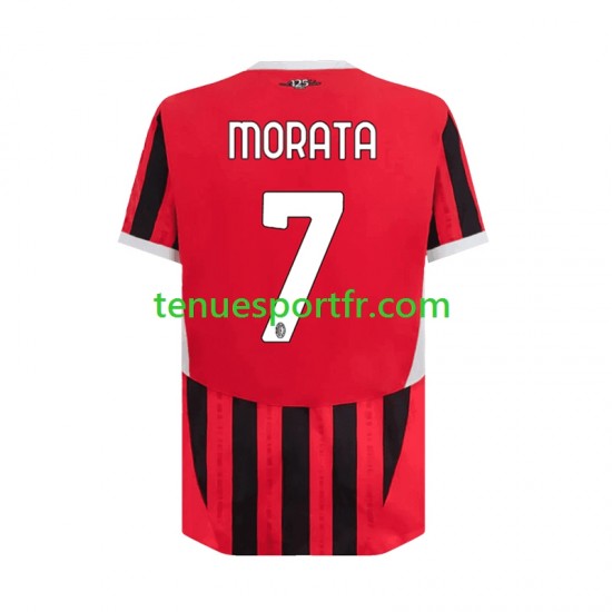 Homme Maillot Domicile AC Milan Alvaro Morata 7 2024-2025 à Manches Courtes