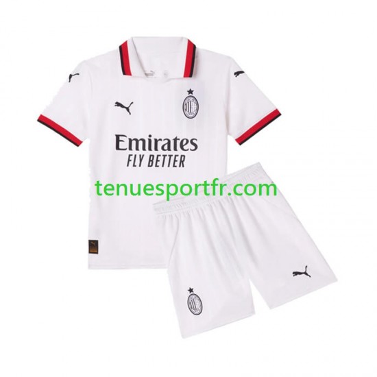 Kit Enfant Maillot Extérieur AC Milan 2024-2025 à Manches Courtes