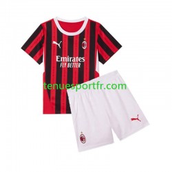 Kit Enfant Maillot Domicile AC Milan 2024-2025 à Manches Courtes