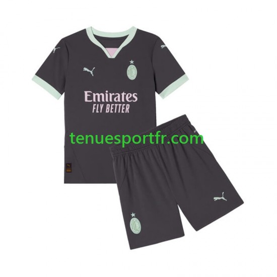 Kit Enfant Maillot Troisième AC Milan 2024-2025 à Manches Courtes