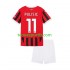 Kit Enfant Maillot Domicile AC Milan Christian Pulisic 11 2024-2025 à Manches Courtes
