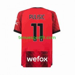 Homme Maillot Domicile AC Milan Christian Pulisic 11 2023-2024 à Manches Courtes