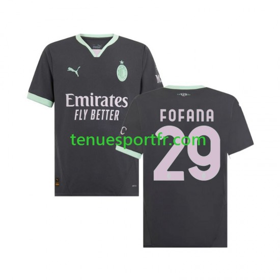 Homme Maillot Troisième AC Milan Fofana 29 2024-2025 à Manches Courtes
