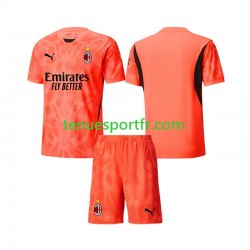 Kit Enfant Maillot Quatrième AC Milan Gardien 2024-2025 à Manches Courtes