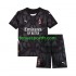 Kit Enfant Maillot Domicile AC Milan Gardien 2024-2025 Noir à Manches Courtes