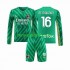 Kit Enfant Maillot Domicile AC Milan Gardien Mike Maignan 16 2023-2024 à Manches Longues