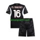Kit Enfant Maillot Domicile AC Milan Gardien Mike Maignan 16 2024-2025 Noir à Manches Courtes