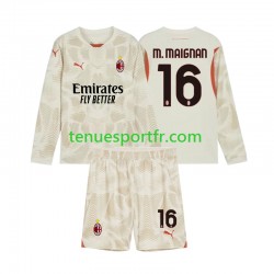 Kit Enfant Maillot Troisième AC Milan Gardien Mike Maignan 16 2024-2025 à Manches Longues