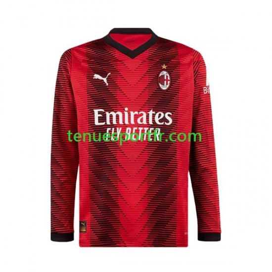 Homme Maillot Domicile AC Milan 2023-2024 à Manches Longues