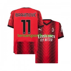 Homme Maillot Domicile AC Milan Ibrahimovic 11 2023-2024 à Manches Courtes