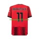 Homme Maillot Domicile AC Milan Ibrahimovic 11 2023-2024 à Manches Courtes