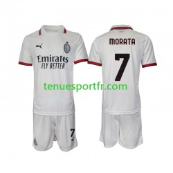 Kit Enfant Maillot Extérieur AC Milan Morata 7 2024-2025 à Manches Courtes