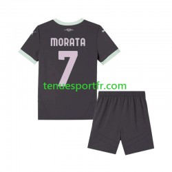 Kit Enfant Maillot Troisième AC Milan Morata 7 2024-2025 à Manches Courtes