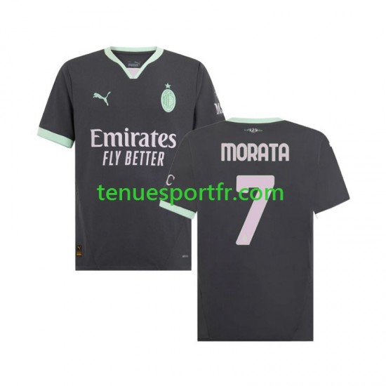 Homme Maillot Troisième AC Milan Morata 7 2024-2025 à Manches Courtes