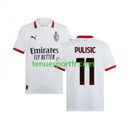 Homme Maillot Extérieur AC Milan PULISIC 11 2024-2025 à Manches Courtes