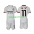 Kit Enfant Maillot Extérieur AC Milan Pulisic 11 2024-2025 à Manches Courtes