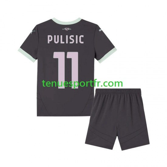 Kit Enfant Maillot Troisième AC Milan Pulisic 11 2024-2025 à Manches Courtes