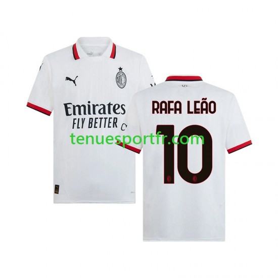 Homme Maillot Extérieur AC Milan RAFA LEAO 10 2024-2025 à Manches Courtes