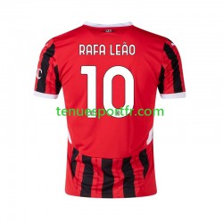Homme Maillot Domicile AC Milan RAFA LEAO 10 2024-2025 à Manches Courtes