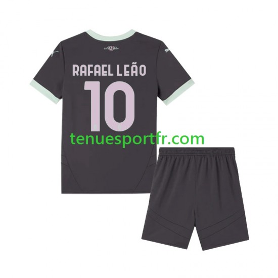 Kit Enfant Maillot Troisième AC Milan Rafael Leao 10 2024-2025 à Manches Courtes