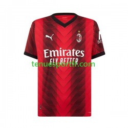 Kit Enfant Maillot Domicile AC Milan Simon Kjaer 24 2023-2024 à Manches Courtes