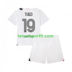Kit Enfant Maillot Extérieur AC Milan Theo 19 2023-2024 à Manches Courtes