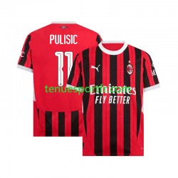 Homme Maillot Domicile AC Milan UCL Font PULISIC 11 2024-2025 à Manches Courtes
