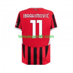 Homme Maillot Domicile AC Milan ibrahimovic 11 2024-2025 à Manches Courtes