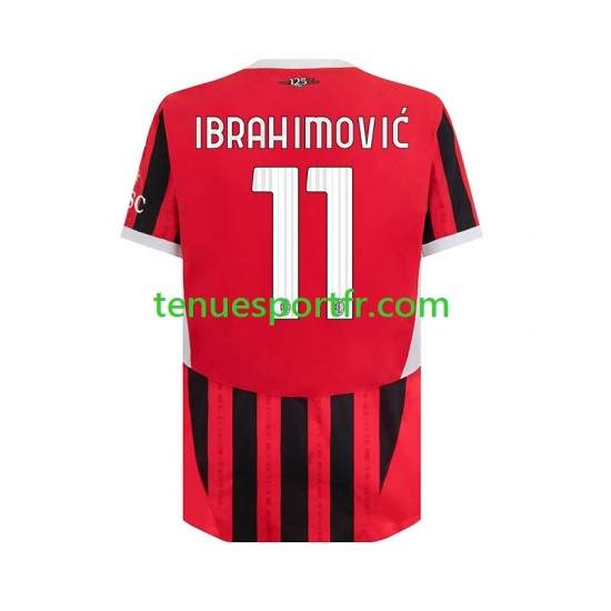Homme Maillot Domicile AC Milan ibrahimovic 11 2024-2025 à Manches Courtes