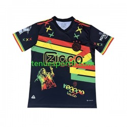 Homme Maillot Domicile Ajax Amsterdam Bob Marley 2023-2024 à Manches Courtes