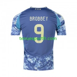 Homme Maillot Extérieur Ajax Amsterdam Brian Brobbey 9 2024-2025 à Manches Courtes
