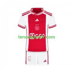 Kit Enfant Maillot Domicile Ajax Amsterdam 2023-2024 à Manches Courtes