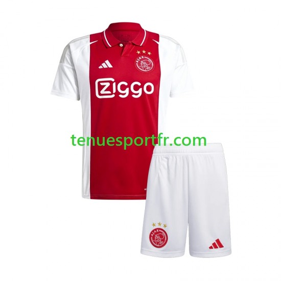 Kit Enfant Maillot Domicile Ajax Amsterdam 2024-2025 à Manches Courtes