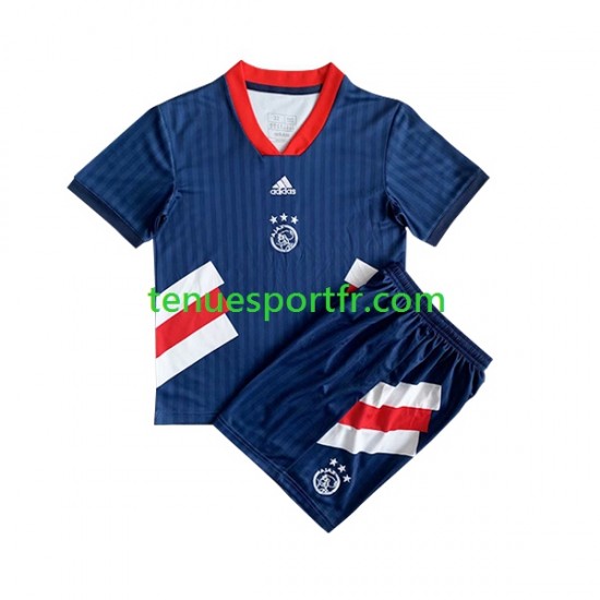 Kit Enfant Maillot Retro Domicile Ajax Amsterdam Icon 2022-2023 à Manches Courtes