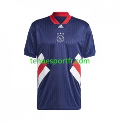 Homme Maillot Retro Domicile Ajax Amsterdam Icon 2022-2023 à Manches Courtes