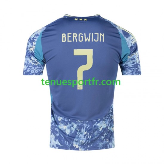 Homme Maillot Extérieur Ajax Amsterdam Steven Bergwijn 7 2024-2025 à Manches Courtes