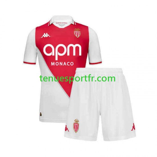 Kit Enfant Maillot Domicile AS Monaco 2024-2025 à Manches Courtes