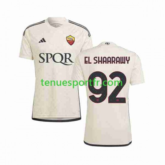 Homme Maillot Extérieur AS Rome El Shaarawy 92 2023-2024 à Manches Courtes