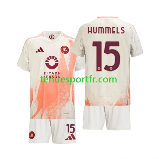 Kit Enfant Maillot Extérieur AS Rome Mats Hummels 15 2024-2025 à Manches Courtes