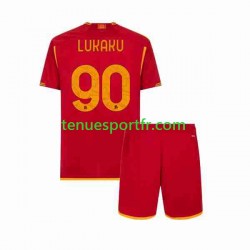 Kit Enfant Maillot Domicile AS Rome Romelu Lukaku 90 2023-2024 à Manches Courtes