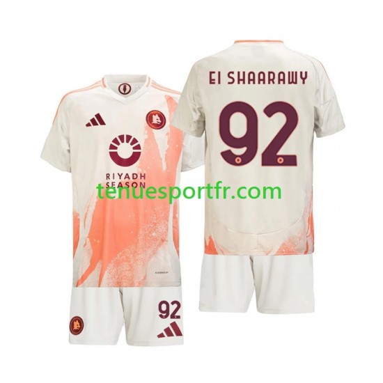 Kit Enfant Maillot Extérieur AS Rome Stephan El Shaarawy 92 2024-2025 à Manches Courtes