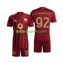 Kit Enfant Maillot Domicile AS Rome Stephan El Shaarawy 92 2024-2025 à Manches Courtes