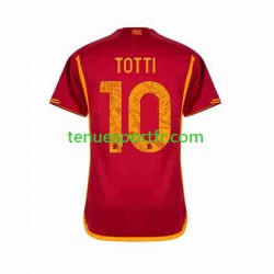 Homme Maillot Domicile AS Rome Totti 10 2023-2024 à Manches Courtes