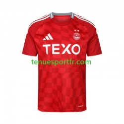 Homme Maillot Domicile Aberdeen 2024-2025 Rouge à Manches Courtes