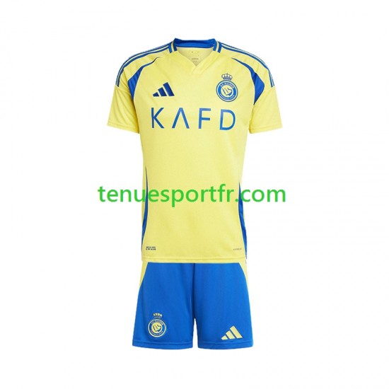 Kit Enfant Maillot Domicile Al Nassr 2024-2025 à Manches Courtes