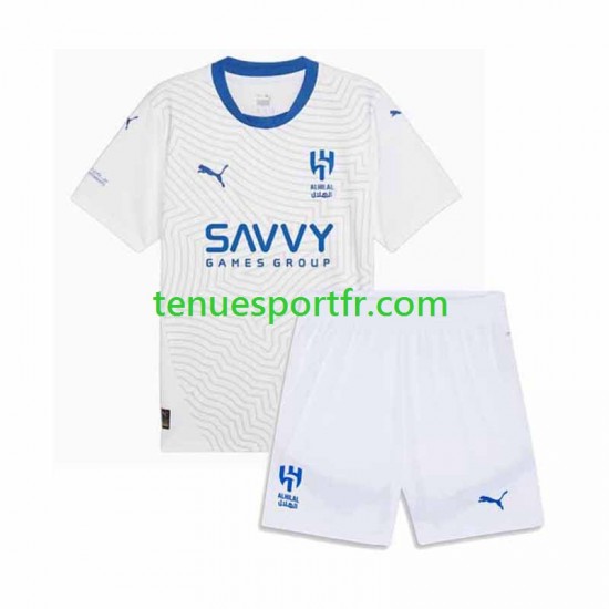 Kit Enfant Maillot Extérieur Al-Hilal 2024-2025 à Manches Courtes