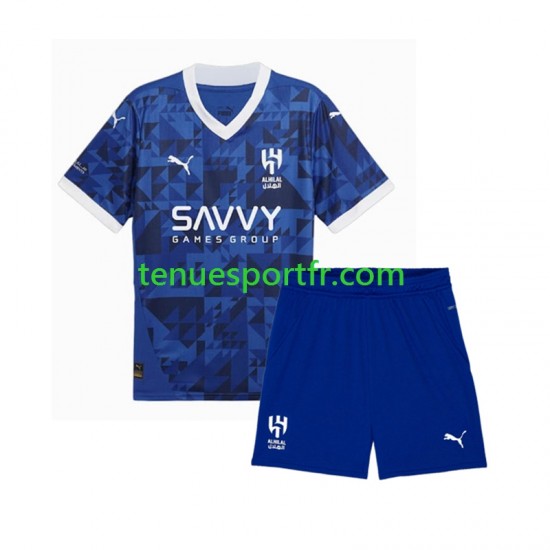 Kit Enfant Maillot Domicile Al-Hilal 2024-2025 à Manches Courtes